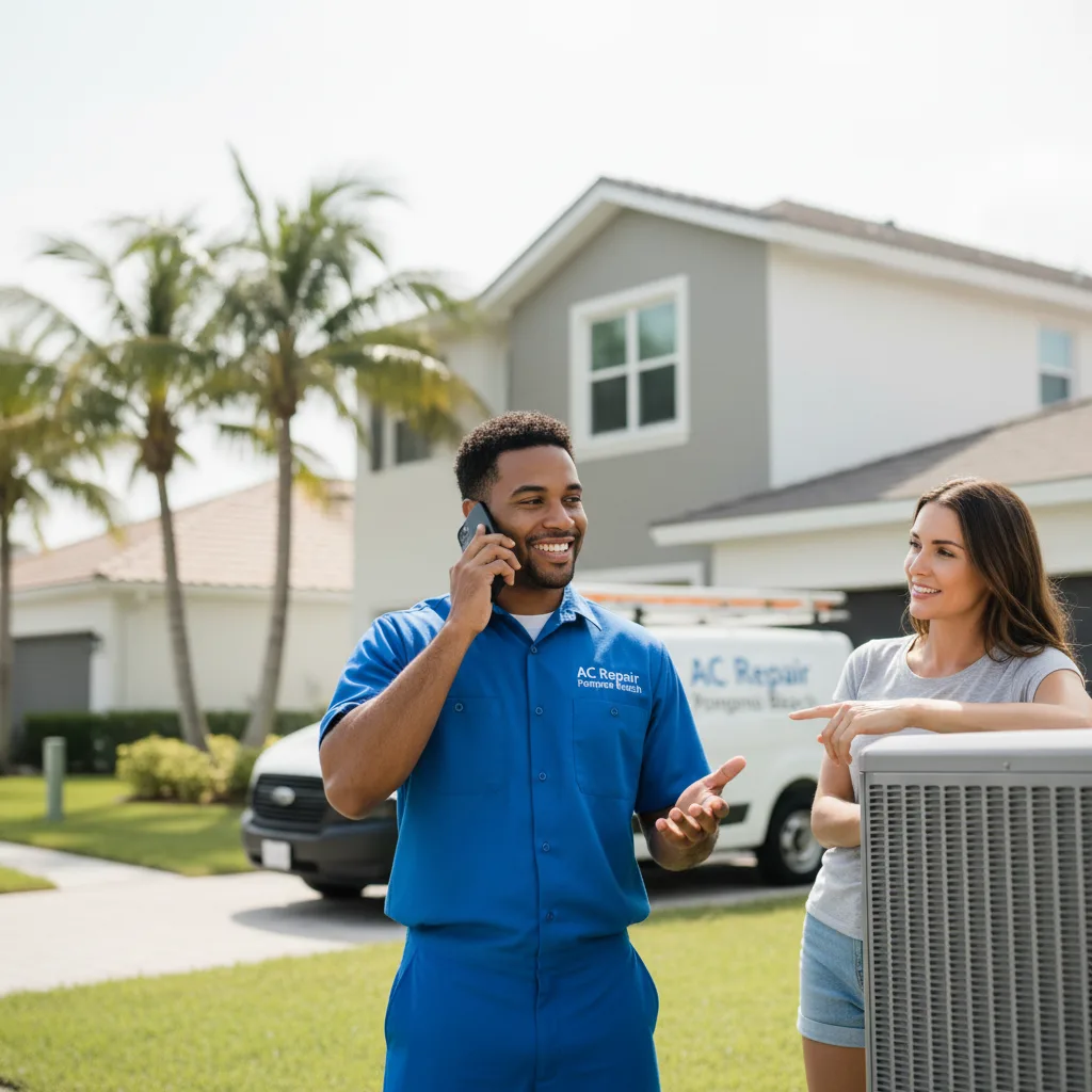 AC Repair Pompano Beach customer support in Palm City
